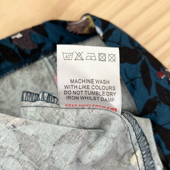 Lindy Bob Ophelia Blue Bird Print Fit & Flare Dress Retro 50s Pinup, Size XS - Picture 13 of 13